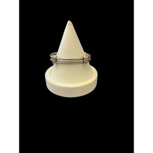 Two-Tone Crystal Pavé Cuff Bracelet